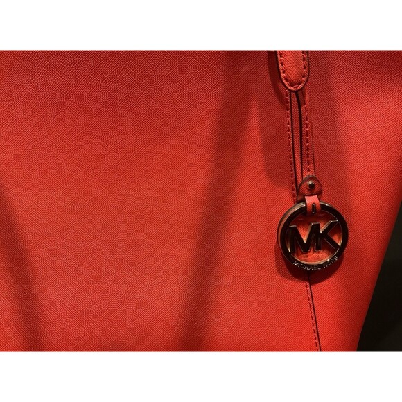 NWOT Michael Kors Large Red Tote Bag - Picture 7 of 7